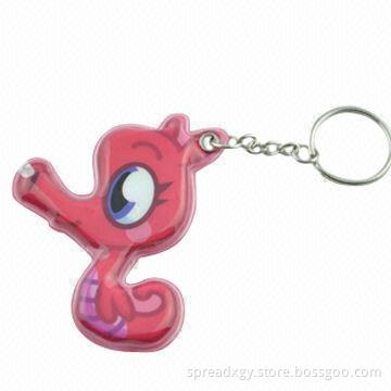Promotional Customized Soft PVC 3D Keychains, PVC Offset Printing, Good Promotional Gifts